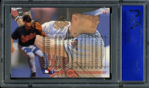 1996 Flair Silver Foil #12 Cal Ripken Jr. PSA 10 #11786225 - Back