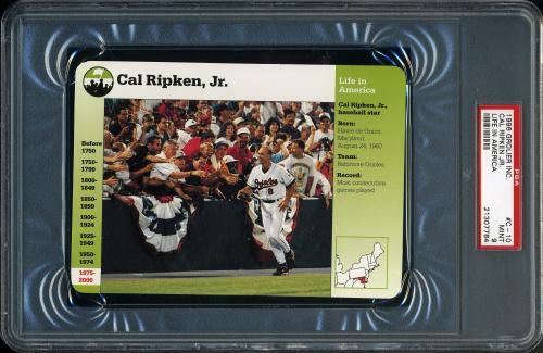 1996 Grolier Inc. Life in America #C-10 Cal Ripken, Jr. PSA 9 #21307784