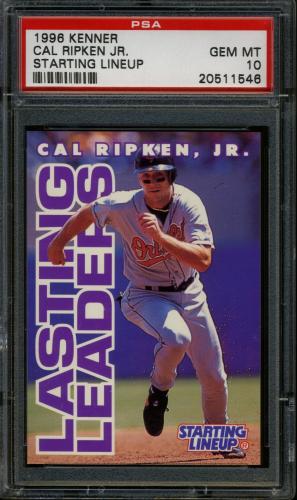 1996 Kenner Starting Lineup Cards Cal Ripken [Lasting Leaders] PSA 10 #20511546