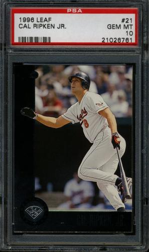 1996 Leaf #21 Cal Ripken PSA 10 #21026761