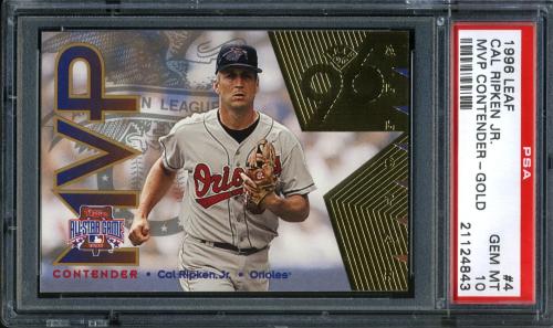 1996 Leaf All-Star Game MVP Contenders Gold #4 Cal Ripken PSA 10 #21124843