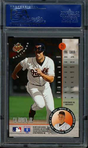 1996 Leaf Bronze Press Proofs #21 Cal Ripken PSA 10 #16552378 - Back