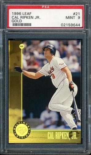 1996 Leaf Gold Press Proofs #21 Cal Ripken PSA 9 #02159644