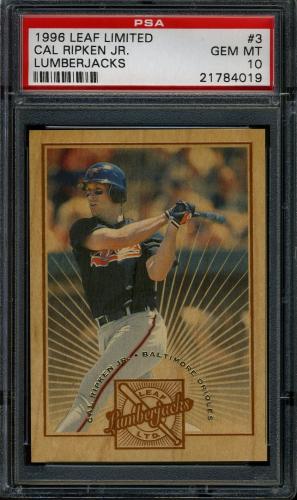 1996 Leaf Limited Lumberjacks #3 Cal Ripken PSA 10 #21784019