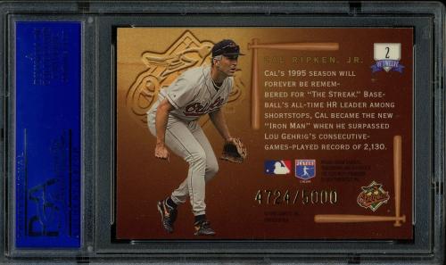 1996 Leaf Picture Perfect #2 Cal Ripken PSA 10 #31072505 - Back