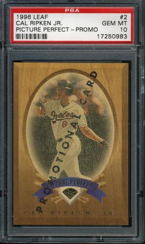 1996 Leaf Picture Perfect Promos #2 Cal Ripken PSA 10 #17250983