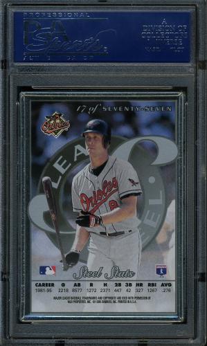 1996 Leaf Preferred Steel #17 Cal Ripken PSA 10 #11786239 - Back