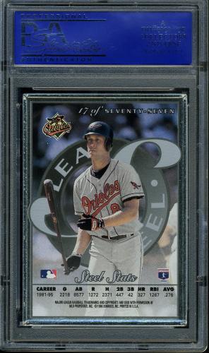1996 Leaf Preferred Steel No Coating #17 Cal Ripken PSA 10 #40341607 - Back