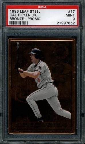1996 Leaf Preferred Steel Bronze Promos #17 Cal Ripken PSA 9 #21997852