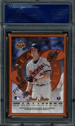 1996 Leaf Preferred Steel Bronze Promos #17 Cal Ripken PSA 9 #21997852 - Back