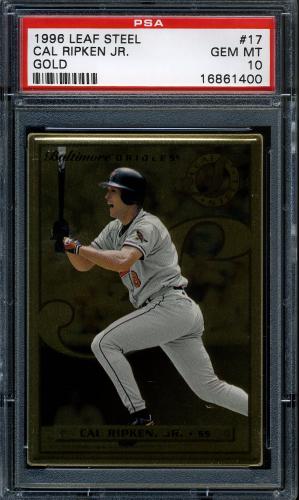 1996 Leaf Preferred Steel Gold - No Coating #17 Cal Ripken PSA 10 #16861400