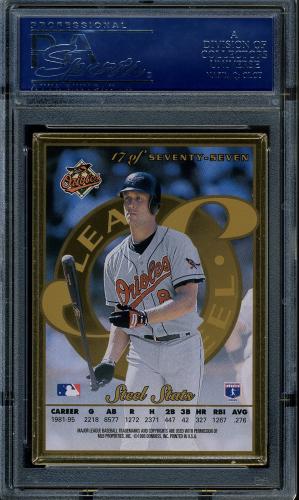 1996 Leaf Preferred Steel Gold - No Coating #17 Cal Ripken PSA 10 #16861400 - Back