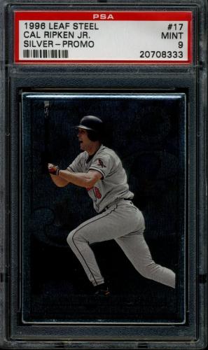 1996 Leaf Preferred Steel Silver Promos #17 Cal Ripken PSA 9 #20708333