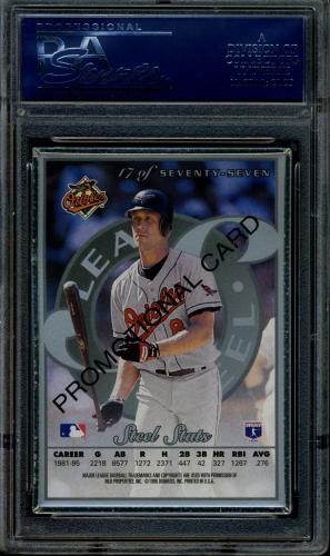1996 Leaf Preferred Steel Silver Promos #17 Cal Ripken PSA 9 #20708333 - Back