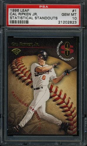 1996 Leaf Statistical Standouts #1 Cal Ripken PSA 10 #21202823