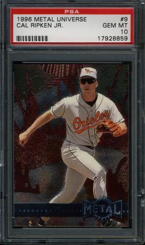 1996 Metal Universe #9 Cal Ripken PSA 10 #17928859