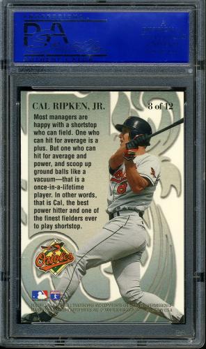 1996 Metal Universe Mother Lode #8 Cal Ripken PSA 10 #11786242 - Back