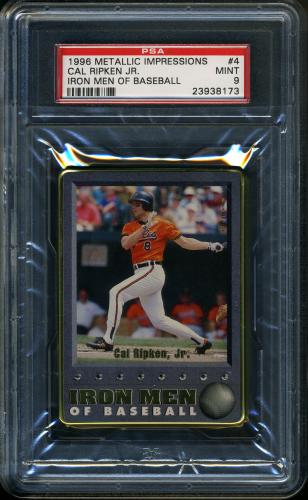 1996 Metallic Impressions Iron Men of Baseball #4 Cal Ripken, Jr. PSA 9 #23938173