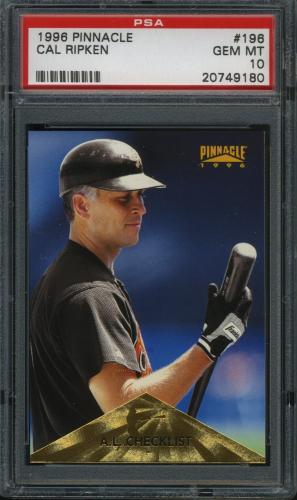 1996 Pinnacle #196 Cal Ripken CL PSA 10 #20749180