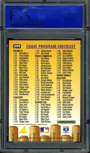 1996 Pinnacle #399 Superstar CL PSA 10 #11786246 - Back
