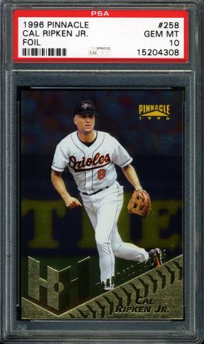 1996 Pinnacle Foil #258 Cal Ripken HH PSA 10 #15204308