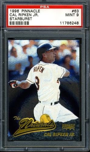 1996 Pinnacle Starburst #063 Cal Ripken NAT PSA 9 #11786248