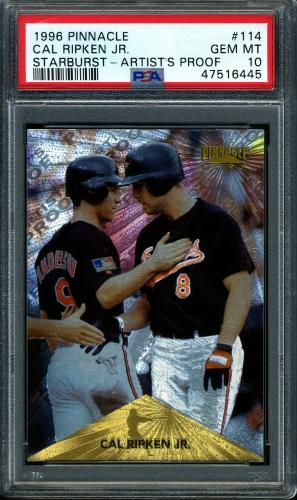 1996 Pinnacle Starburst Artist's Proofs #114 Cal Ripken PSA 10 #47516445