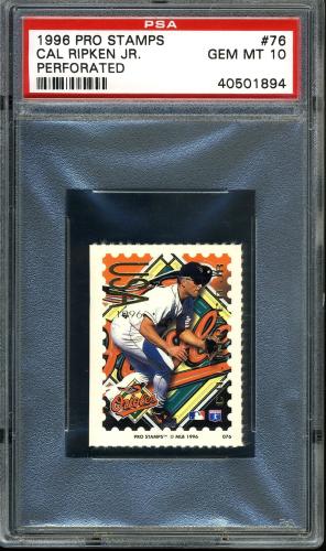 1996 Pro Stamps #76 Cal Ripken PSA 10 #40501894