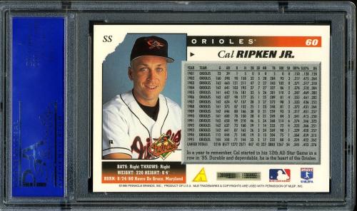 1996 Score #0060 Cal Ripken PSA 10 #11786256 - Back
