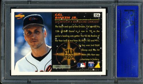 1996 Score #0356 Cal Ripken SS PSA 10 #11786255 - Back