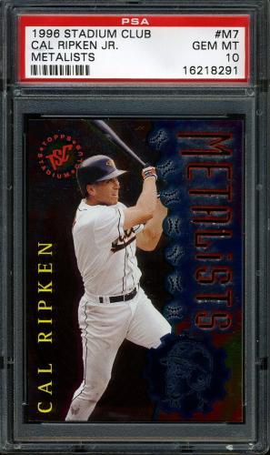 1996 Stadium Club Metalists #M7 Cal Ripken PSA 10 #16218291