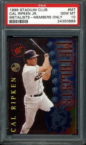 1996 Stadium Club Members Only Parallel #M7 Cal Ripken PSA 10 #24350889