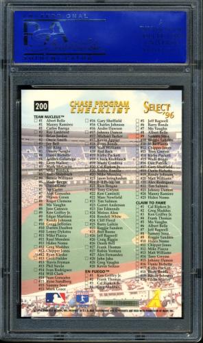 1996 Select #200 Cal Ripken CL PSA 10 #11786263 - Back