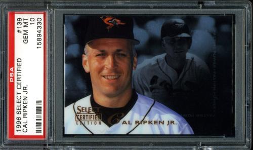 1996 Select Certified #139 Cal Ripken PP PSA 10 #15894330