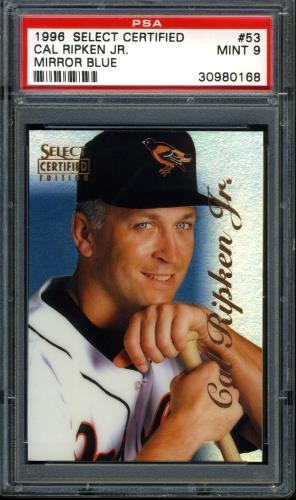 1996 Select Certified Mirror Blue #053 Cal Ripken PSA 9 #30980168