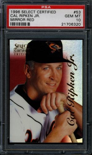 1996 Select Certified Mirror Red #053 Cal Ripken PSA 10 #21706320