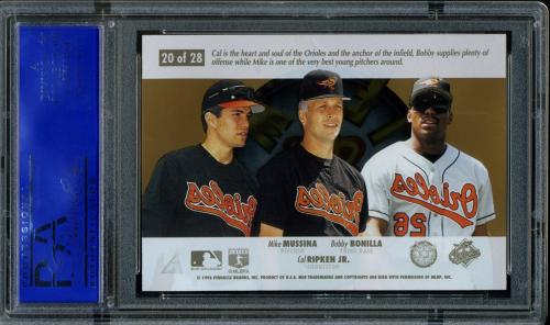 1996 Select Team Nucleus #20 Ripken/Bonilla/Mussina PSA 10 #11786266 - Back
