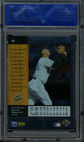 1996 SP #030 Cal Ripken PSA 10 #14851558 - Back