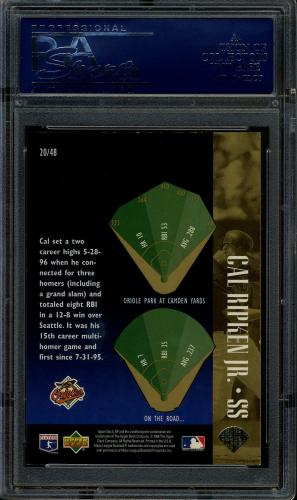 1996 SP Special FX #20 Cal Ripken PSA 10 #21542470 - Back