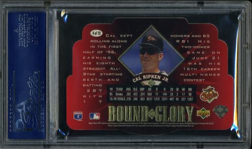 1996 SPx Bound for Glory #4 Cal Ripken PSA 10 #16818371 - Back