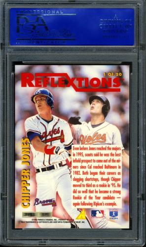 1996 Score Reflextions #1 C.Ripken/C.Jones PSA 10 #30980167 - Back