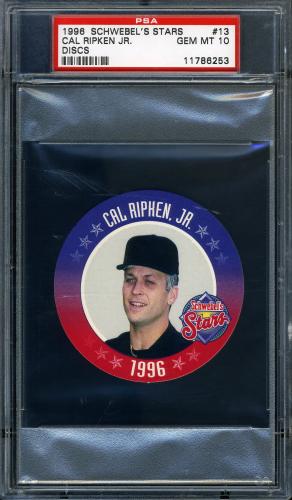 1996 Schwebels Discs #13 Cal Ripken PSA 10 #11786253