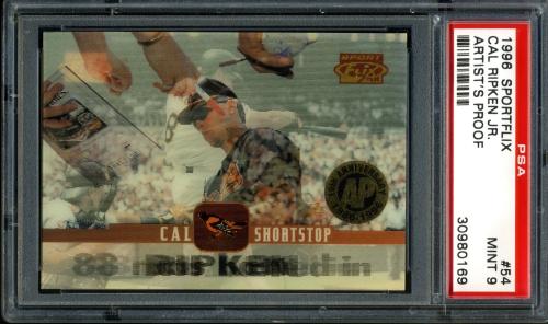 1996 Sportflix Artist's Proofs #054 Cal Ripken PSA 9 #30980169