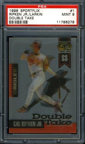 1996 Sportflix Double Take #1 C.Ripken/B.Larkin PSA 9 #11786278