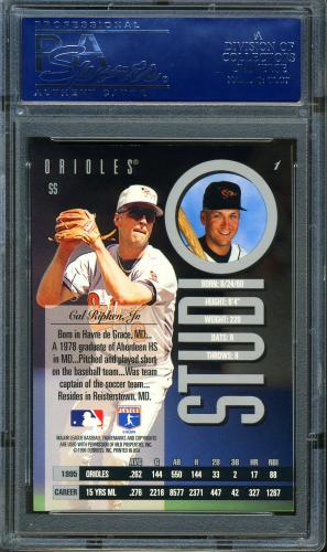 1996 Studio #1 Cal Ripken PSA 10 #17493895 - Back