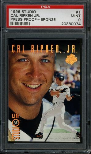 1996 Studio Bronze Press Proofs #1 Cal Ripken PSA 9 #20380074