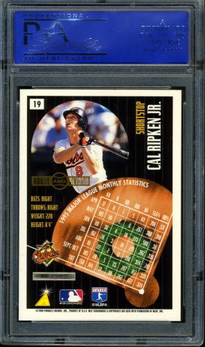1996 Summit Above and Beyond #019 Cal Ripken PSA 10 #30980175 - Back