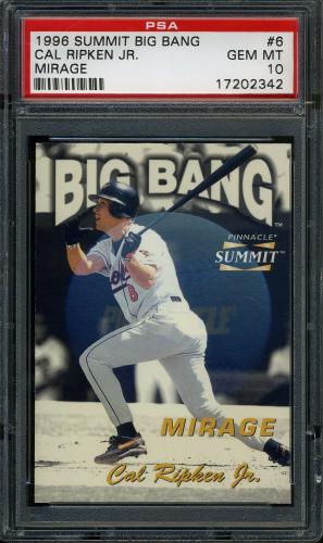 1996 Summit Big Bang Mirage #6 Cal Ripken PSA 10 #17202342