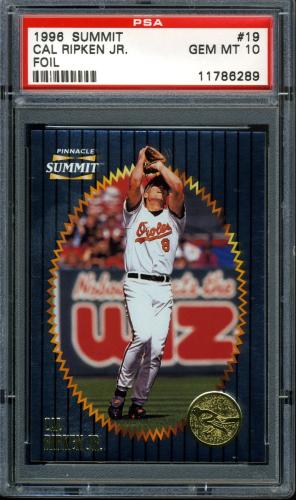 1996 Summit Foil #019 Cal Ripken PSA 10 #11786289