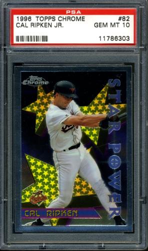 1996 Topps Chrome #82 Cal Ripken STP PSA 10 #11786303